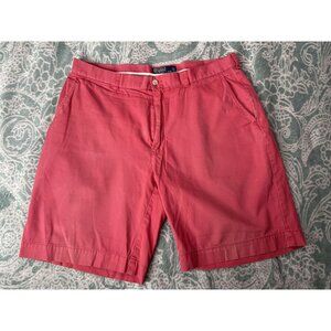Polo Ralph Lauren Shorts Mens 36‎ Pink Solid Chino Twill Preppy Pony Golf Adult